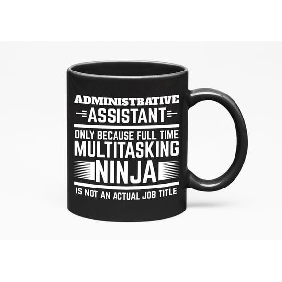 Multitasking Ninja. Cool, Black 11oz Ceramic Mug