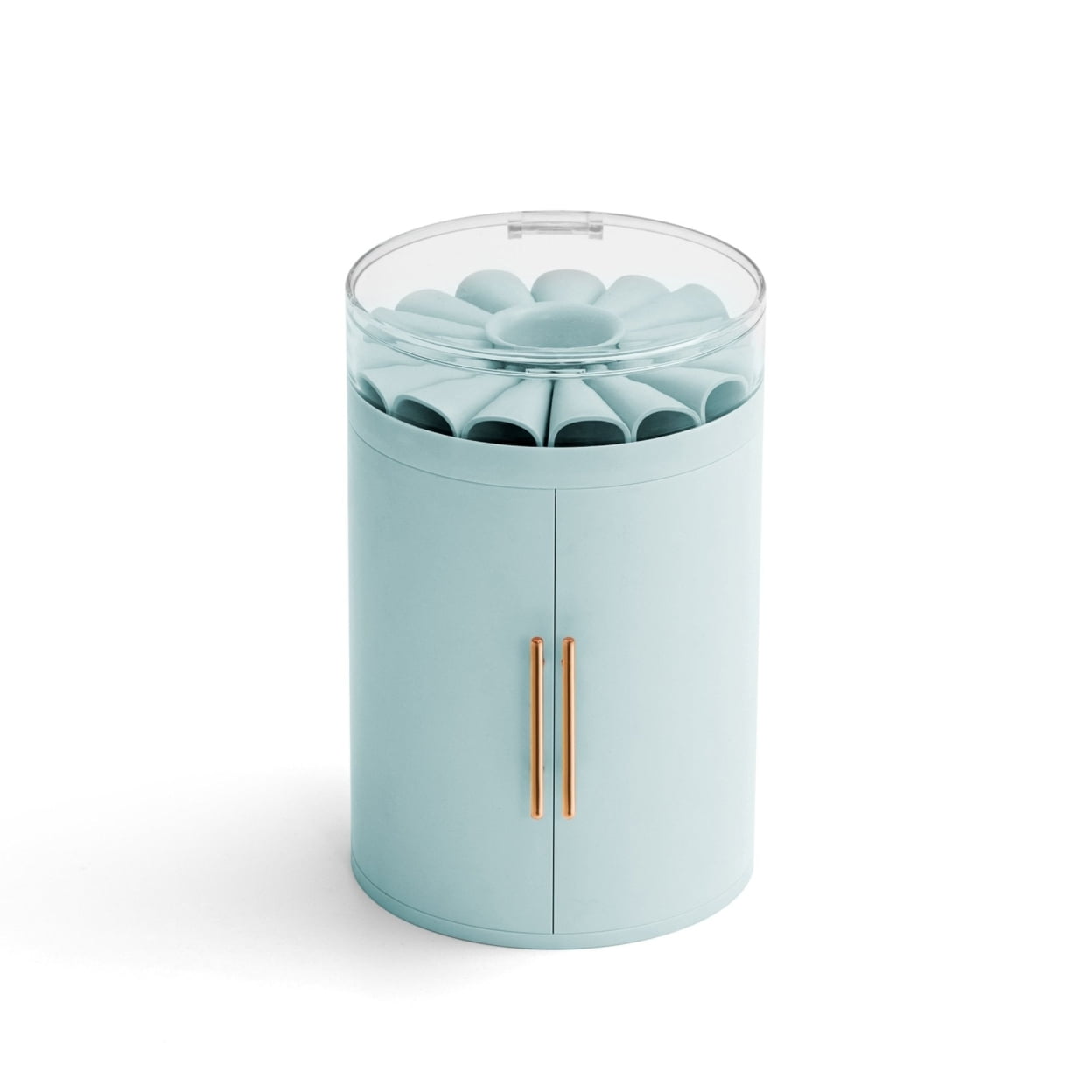 Sky Blue Multi-Layered Jewelry Organizer Tower