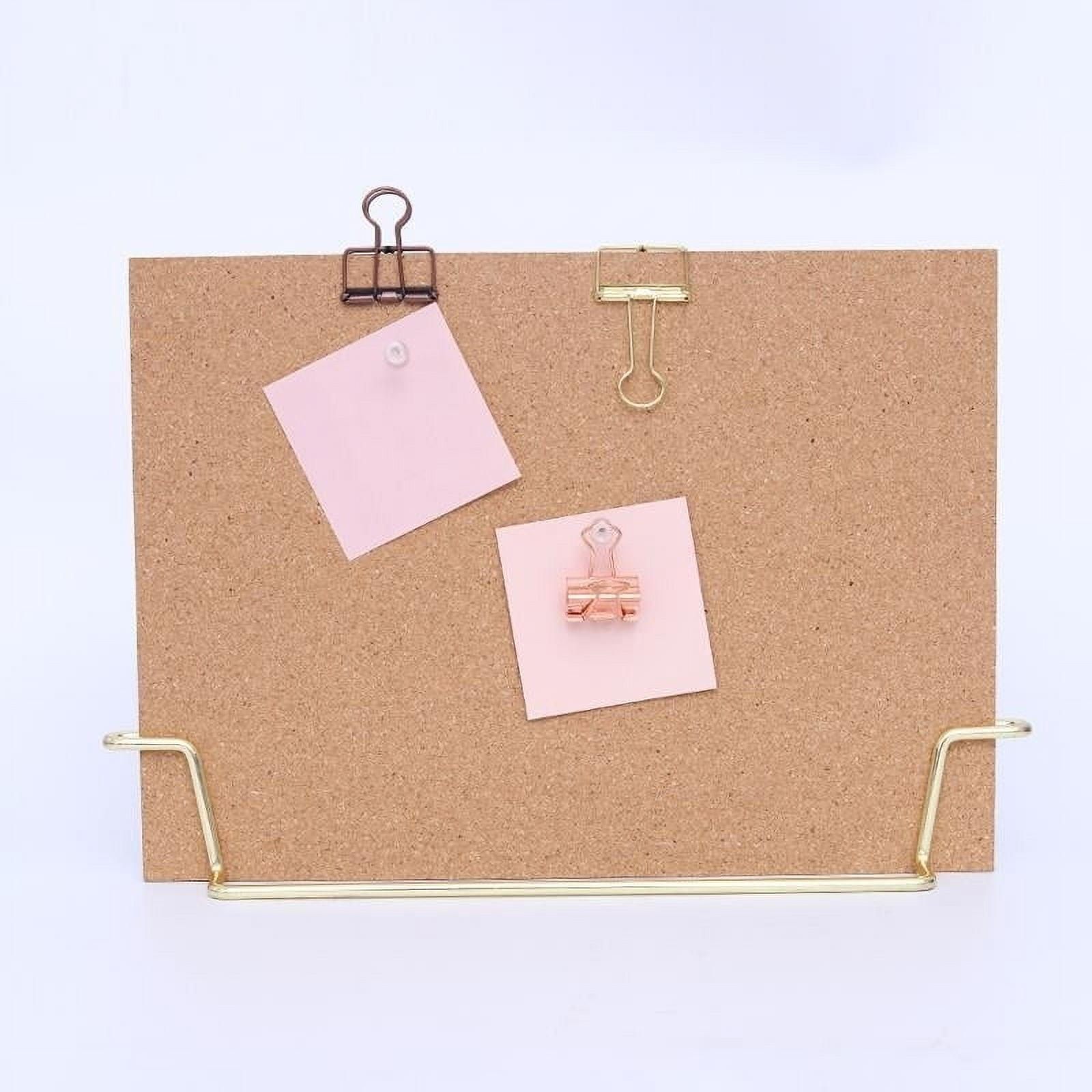 Multitasky Standing Cork Bulletin Board - Gold