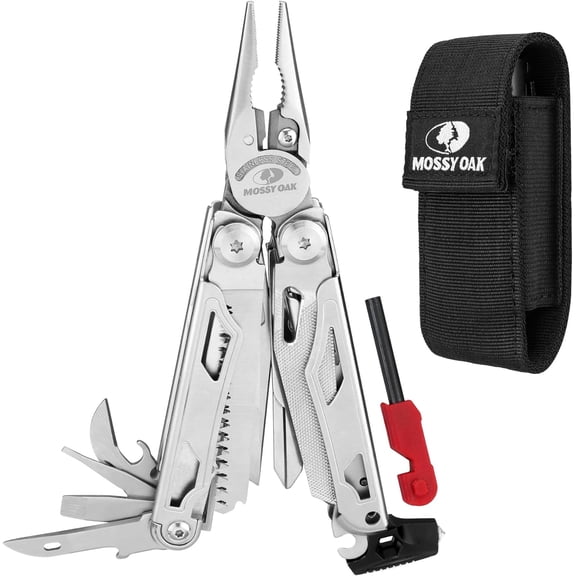 Multitool, 19-in-1 Stainless Steel Multi Tool Pliers, Self-locking EDC Gear with Sheath for Outdoor, Survival, Camping, Hiking, Father Day Gifts