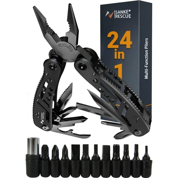 Multitool 24-in-1 Multitools Pliers with ​Professional Multi-tool for Survival Camping and Hunting Gifts for Men Dad Hus band