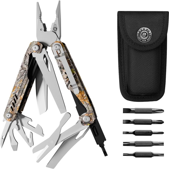 Multitool - 26 In 1 Multi Tool Pliers With Pocket  Bottle Opener Edc For Camping And Hiking Stainless Steel