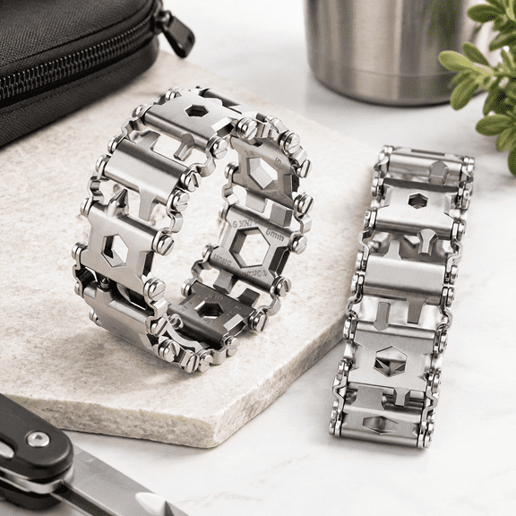 Multitool Bracelet 29 In 1 Tools For Men And Women Stainless Steel Multi-functional Tool Utility Wrist Band Sailing Travel Campin