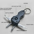thumbnail image 1 of Multitool Carabiner with Pocket Knife, Gift for Men Him Dad Husband, 6-in-1 Multitool with EDC Carabiner Keychain,Bottle Opener,Window Breaker & Screwdriver, 1 of 3