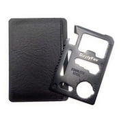 Multitool Card   11 in 1 Credit Card Multi-Tool Bottle Opener, Can Opener, Screwdrivers, Ruler & More, Black