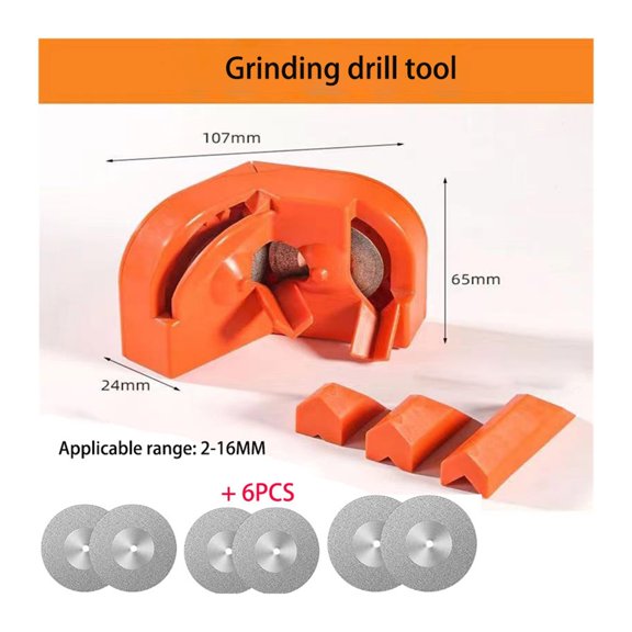 Multitool Electric Drill Bits Sharpener Wear Resistant Diamond Grinding Blade Sharpening Impact Drill Milling Cutter Grinder