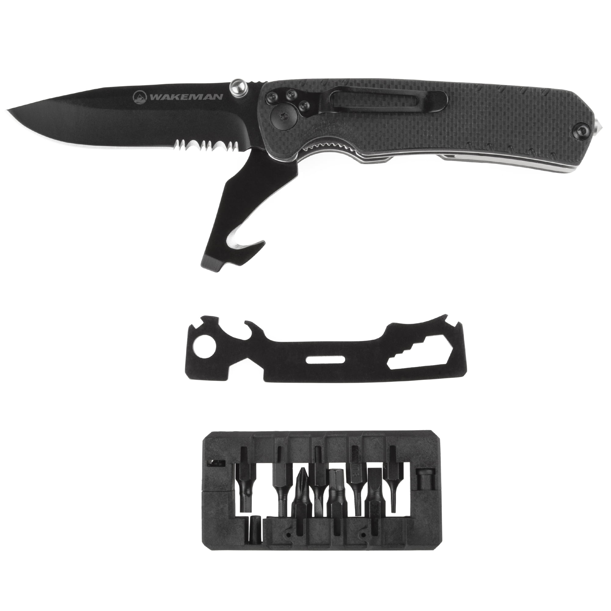 9-in-1 KC Micro Pliers Folding Utility Swiss Army Pocket Knife and Tools -  #79151