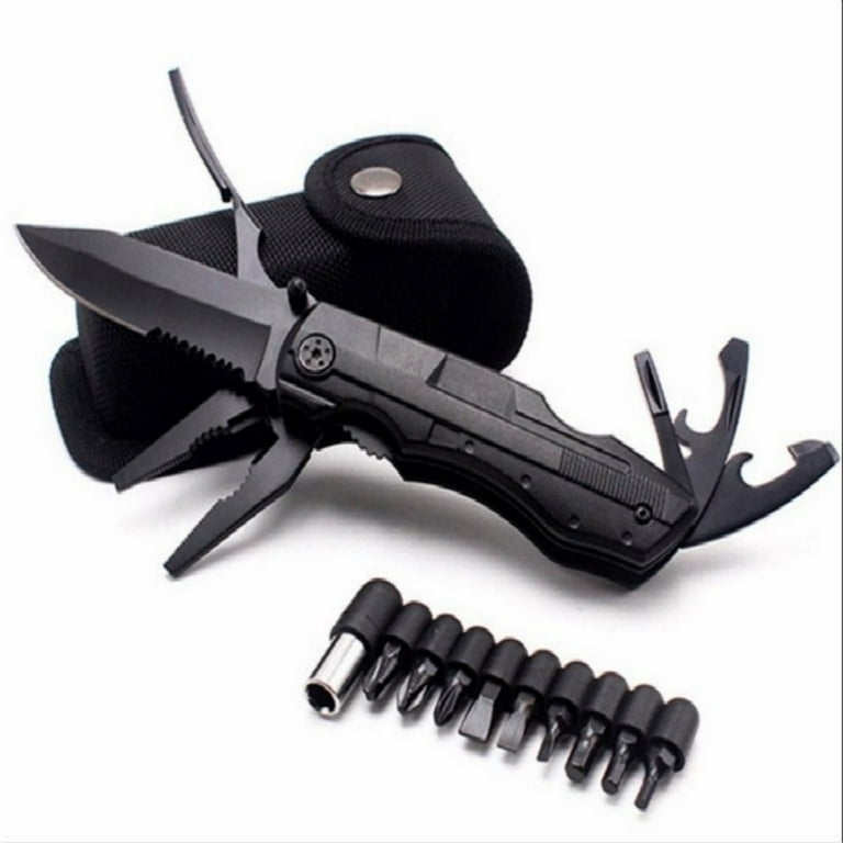 Multitool Knife, 9 in 1 Pocket Multitool, Multi Tool for Outdoor, Camping,  Fishing, Survival,Hiking 