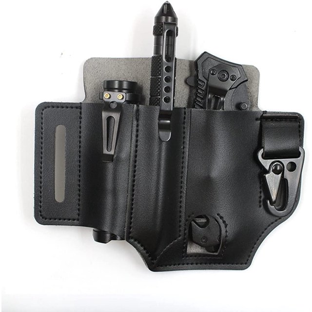 Multitool Leather Sheath for Belt, Leather Sheath for Man EDC Pocket