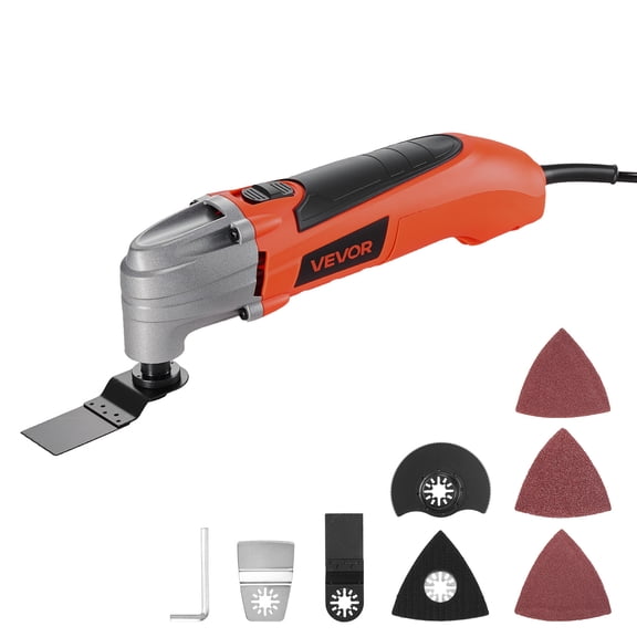 Multitool Oscillating Tool | 2A/3A/4Amps Corded, 6 Variable Speeds | Optional Kit/Without Kit for DIY, Workshop, Home Repairs & Metal/Wood Cutting