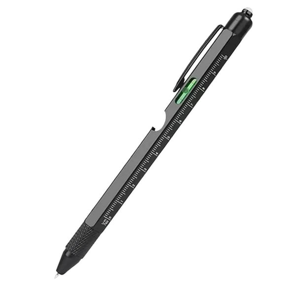 Multitool Pen with LED Light, Flathead, Phillips Screwdrivers, Level, Ruler, Bottle Opener, and Stylus- Multi Tool Pen, EDC Tool, Cool Gadgets men's Gifts for Anniversary