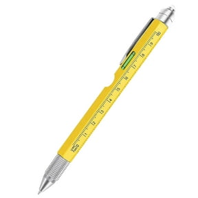 Multitool Pen with LED Light, Flathead, Phillips Screwdrivers, Level, Ruler, Bottle Opener, and Stylus- Multi Tool Pen, EDC Tool, Cool Gadgets men's Gifts for Anniversary