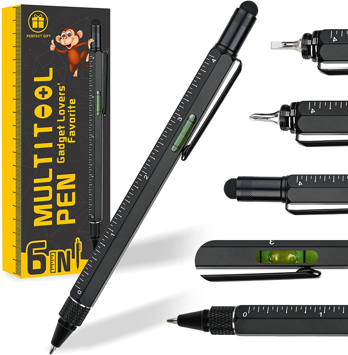  Multitool Pen 6-in1 Cool Gadgets for Men Gifts Stocking  Stuffers for Men : Tools & Home Improvement