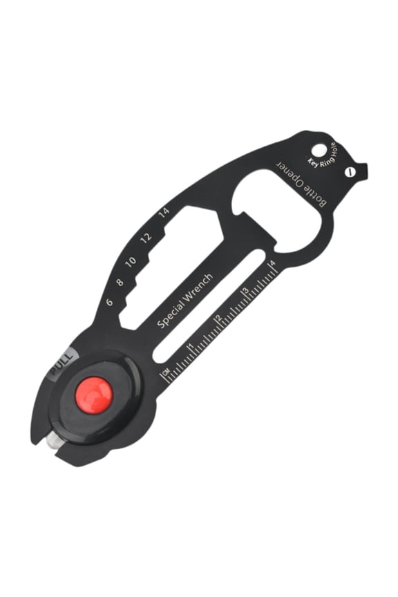 Multitool Pocket Card Key Ring Tool Survival Card Keychain Sized with LED Light for Outdoor Adventures