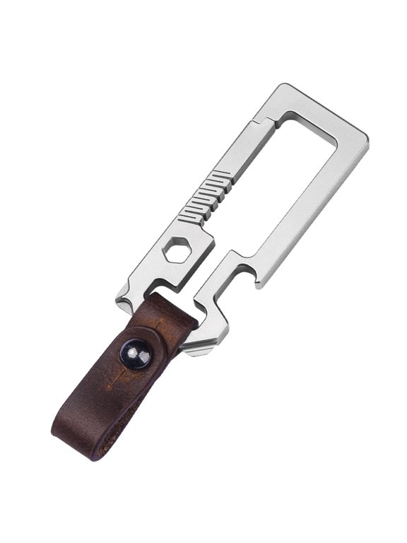 Multitool Titaniums Keychain with Screwdriver, Bottle Opener Quickly Release Key Carabiner Clip Key Holder Outdoor Tool