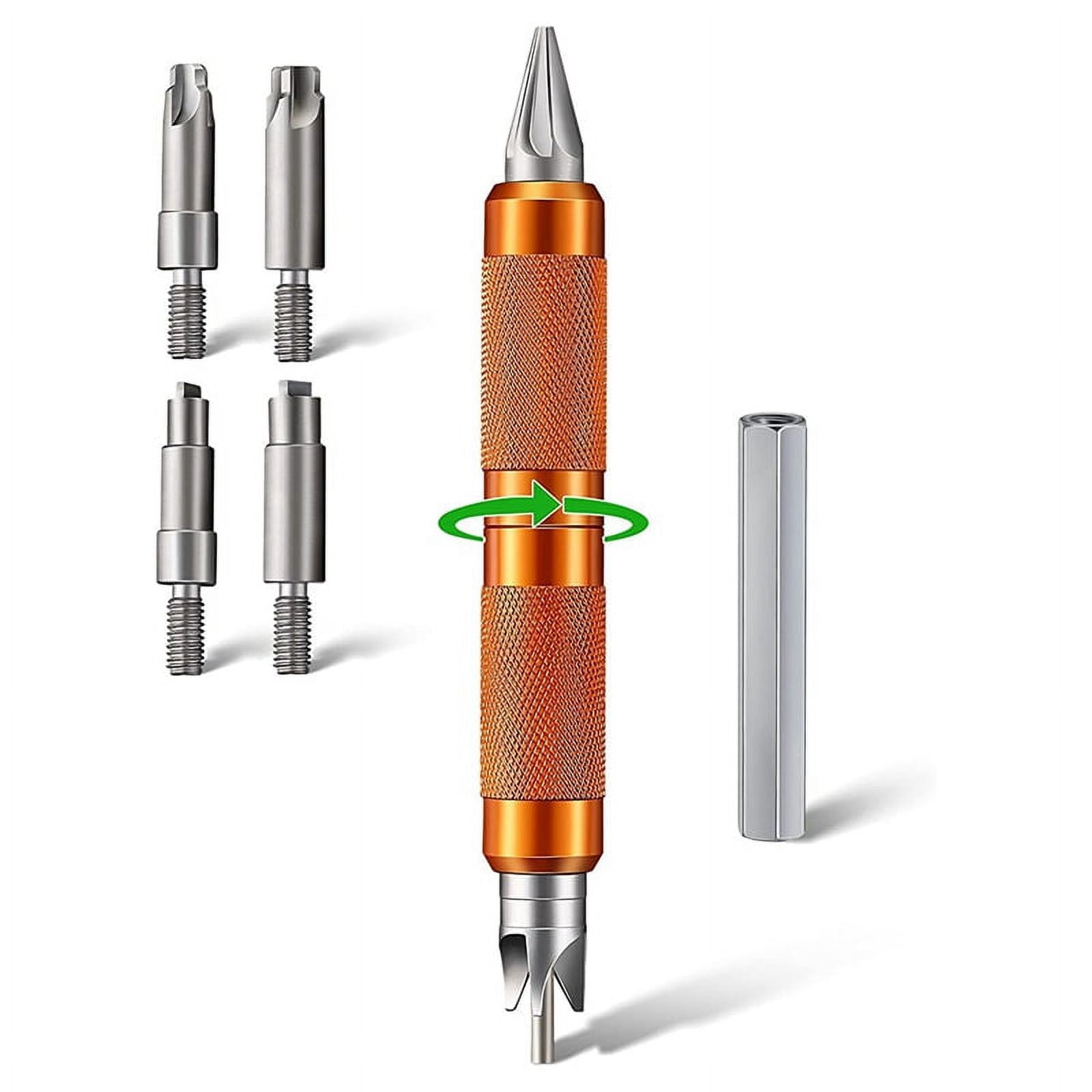 Multitool with Drill Hex Adapter, Case Chamfer Deburring Hand Tools for Reloading, for Removing