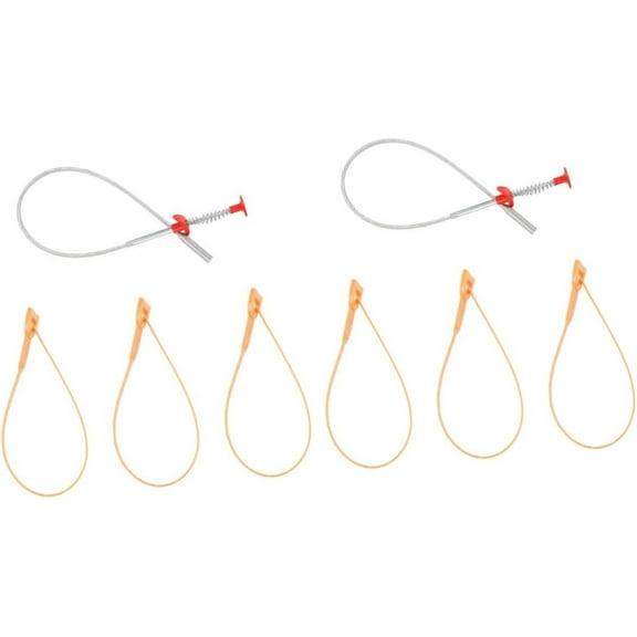 Multitools 8 Pcs Pipe Dredge Hook Hair Removal epilators toliet Bowl Cleaner Snake Clog Remover Toilet Bowl Cleaners Flexible Grabber Tool Home Cleaner Supplies Drain Clean Claw