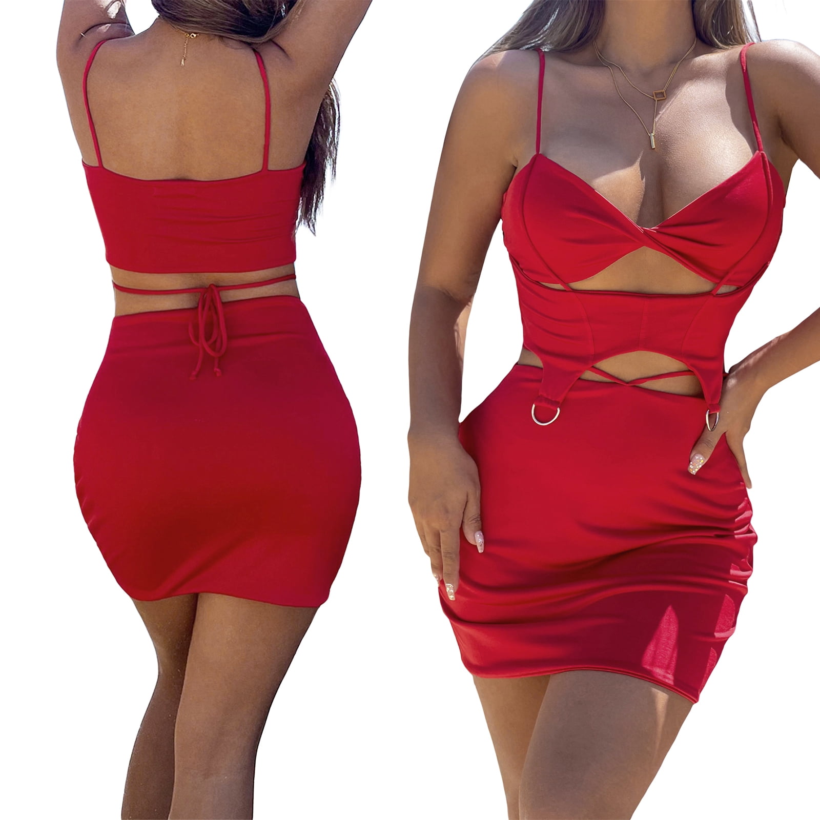 Sexy Solid Hollowed Out Backless Fold Sling Dresses Sexy Solid Hollowed Out Backless Fold Sling Dresses