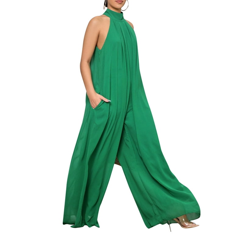Loose chiffon jumpsuit cheap