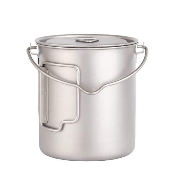 Multiuse Backpacking Cookset with Folding Handle Compacts Travel Dinnerware for Camping Travel