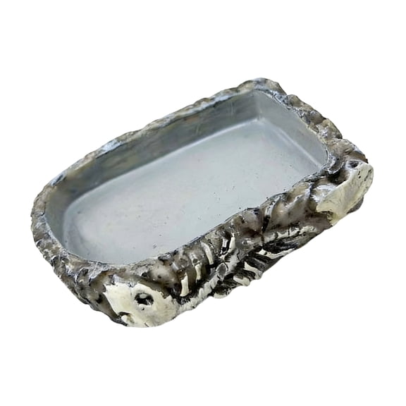 Multiuse Drinking Container Feeder For Reptiles Pet Lizards Turtles Heat Resistant Nonslip Water Feeding Bowl