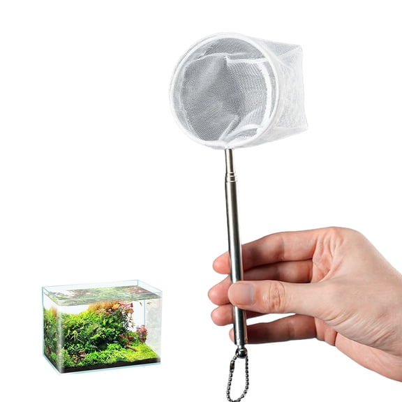 Multiuse Fish Catcher Fishing Net With Slip Resistant Grip Flexible Stainless Steel Handle with Fine Net