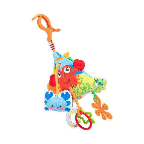 Multiuse Infant Soothing Mobile Crib Accessory Auditory Visual Stimulation Bed Bells Toy For Newborns