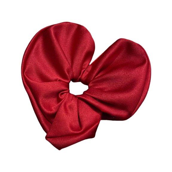 Multiuse Satined Love Heart Hair Band Elegant Oversized Hair Scrunchies For Fashionable Ponytail Holder And Bun Styles