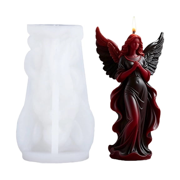 Multiuse Silicone Mold for Wing Angelic Figurine Scented Making Easy Cleaning and Demolding Beginners Tool
