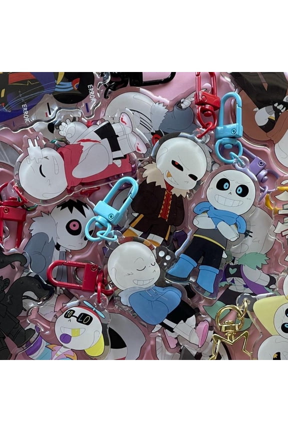 Multiverse Skeleton Keychains | 2.5in Double Sided Epoxy Keychains (1 keychain)