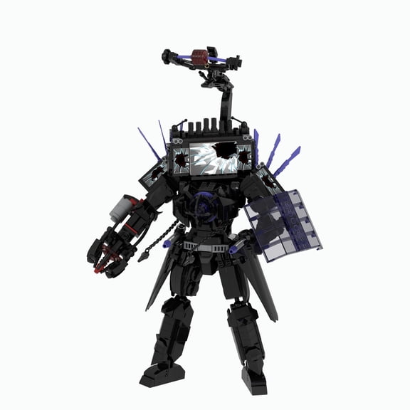 Multiverse Titan Showdown Building Block Set – Anime-Inspired Toilet & TV Man Construction Kit for Kids, Fans & Collectors