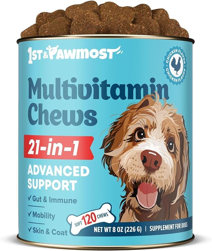 Multivitamin Chews Dog Vitamins and Supplements for Senior Dogs and