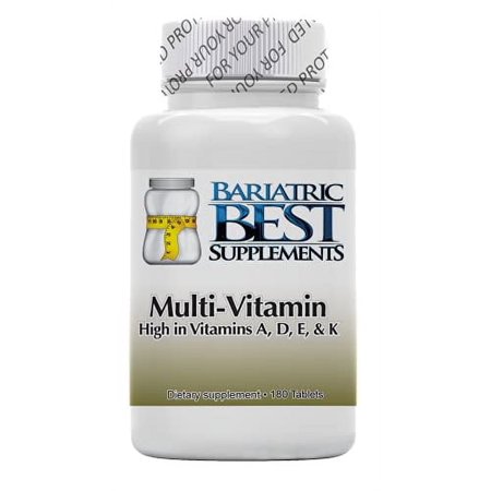Multivitamin Complex by Bariatric Best Supplements - 180-Pack Dietary Supplements High in Vitamins A, D, E, and K - Easy to Take - Formula Ideal for Bariatric Patients - Fast Absorption