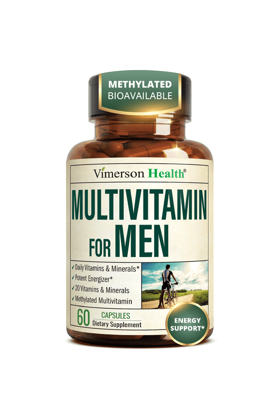 Multivitamins for Men – Methylated Mens Multivitamin with Vitamins B, A, D, C, Zinc & More for Daily Support – High Potency Bioavailable Vitamins