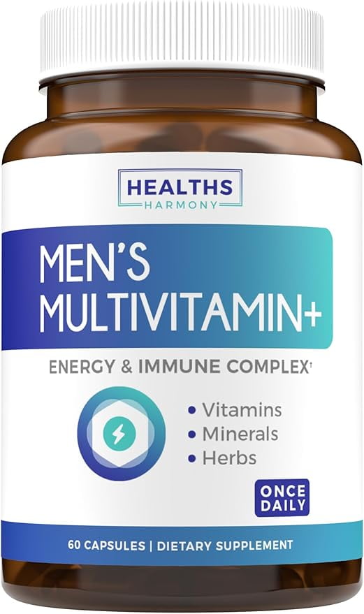 Multivitamin for Men (NonGMO) Daily Mens Vitamins & Multimineral Plus