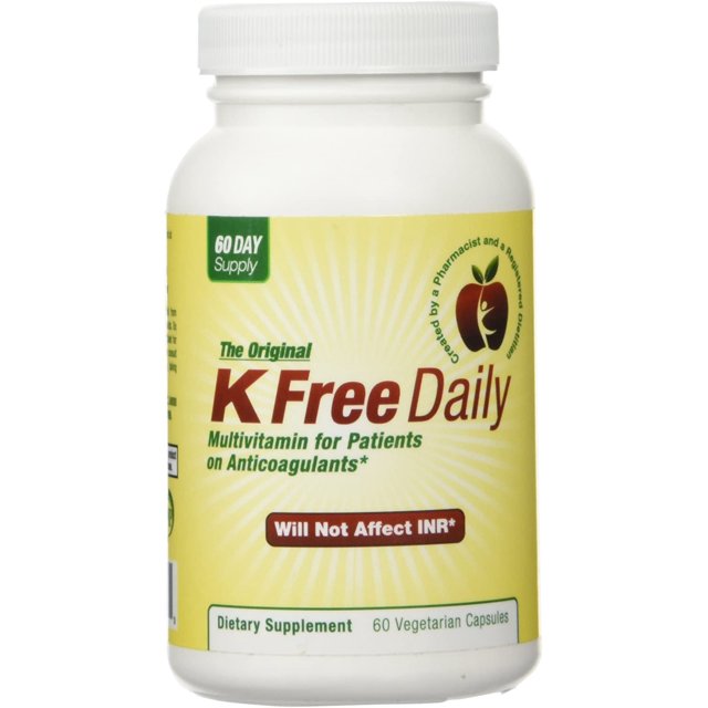 ® Multivitamin No Vitamin K Safe for People on Blood Thinners 60