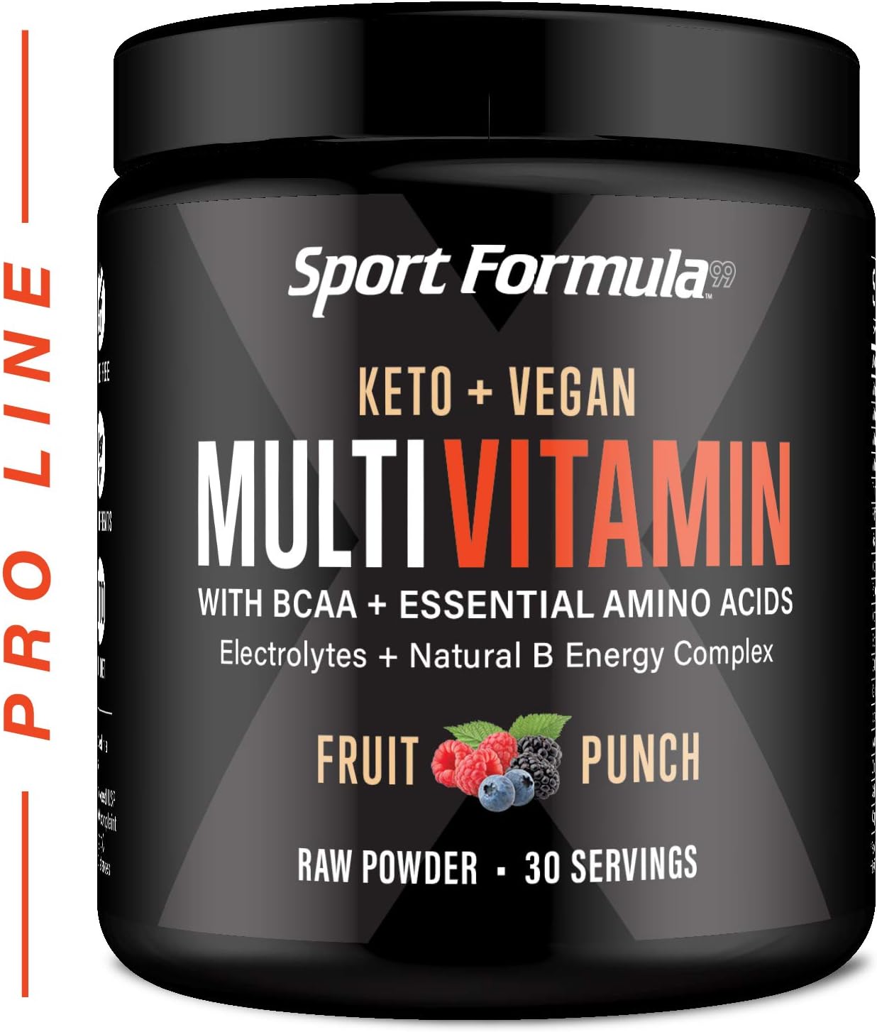 Multivitamin Powder Drink Mix for Men Women BCAA Amino Acids Won’t Upset Your Stomach Keto