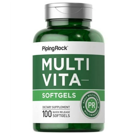 Multivitamin Supplement | 100 Softgels | by Piping Rock