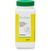 Pet-Tabs Dog Multivitamin 60 Count Chewable Tablets 17 Vitamins Liver Flavor