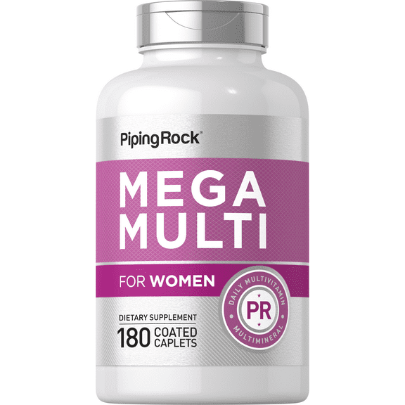 Multivitamin for Women | 180 Caplets | Nutritional Support | by Piping Rock