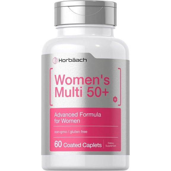 Multivitamin for Women 50 and Over | 60 Coated Caplets | by Horbaach