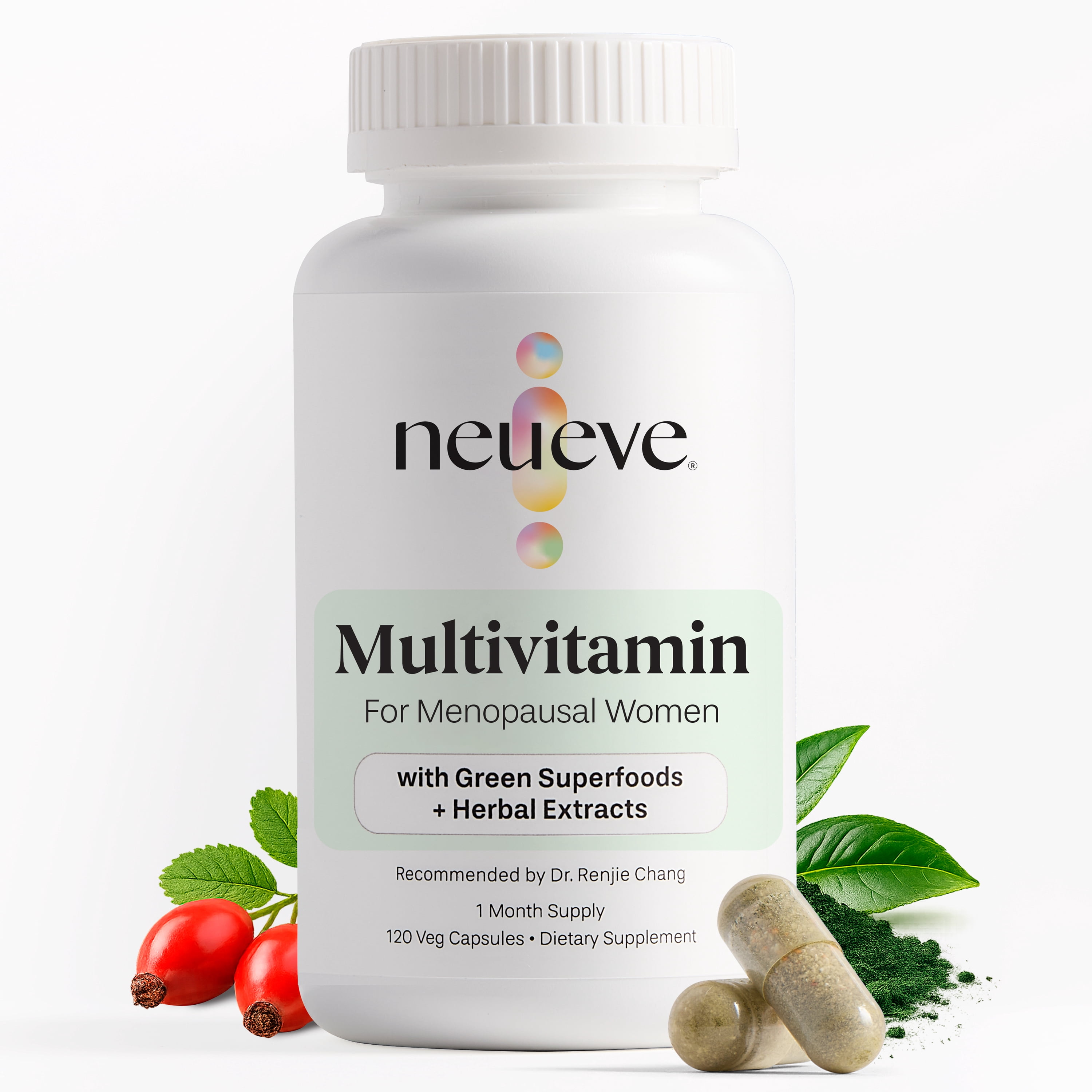 NeuEve Multivitamin for Menopausal Women with Green Superfoods & Herbal Extracts, 120 Capsules