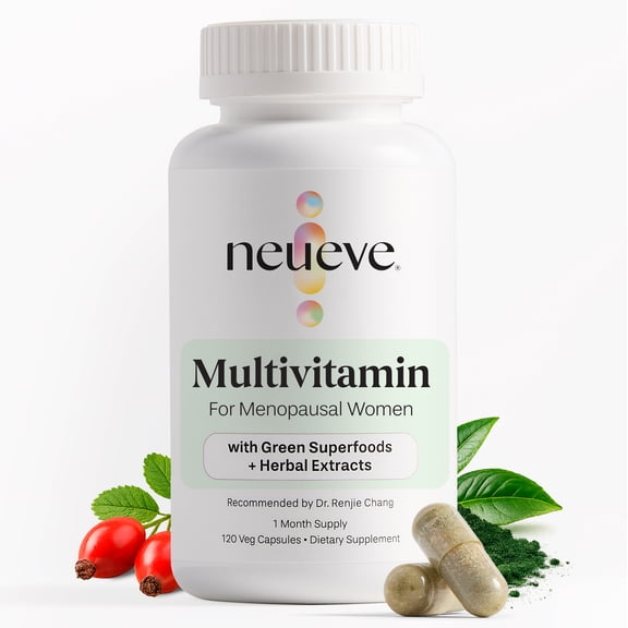 NeuEve Multivitamin for Menopausal Women with Green Superfoods & Herbal Extracts, 120 Capsules