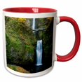 thumbnail image 1 of 3drose, Multnomah Falls, Columbia Gorge National Scenic Area, Oregon, Usa, 15oz Two-tone Red Mug, 1 of 6