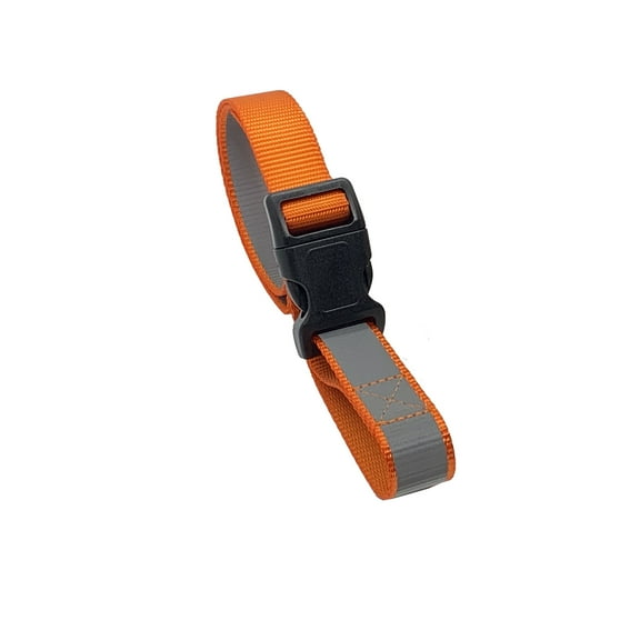 Multus 1 Foot Reflective Orange Organizer Strap with Buckle Slide