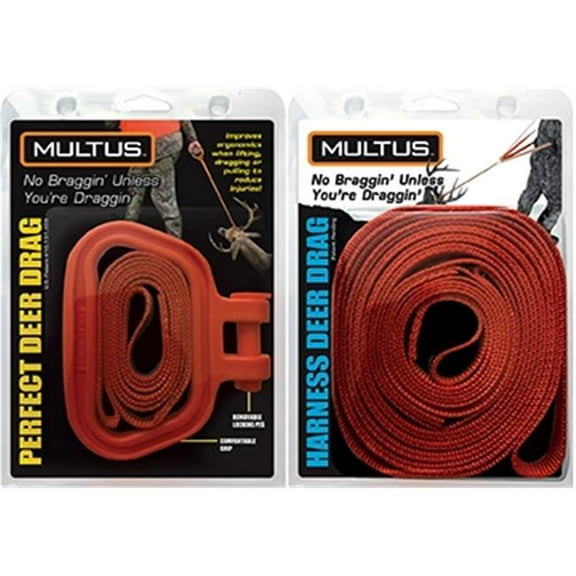 Multus 1101155 Orange Perfect Deer Drag & Harness