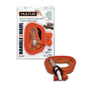 Multus Handle and Haul Basic, 46-In Polypropylene Moving Strap, Orange