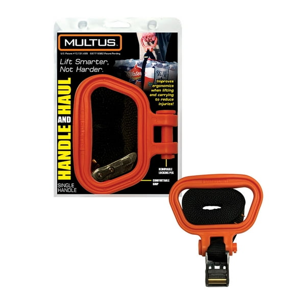 Multus Handle and Haul Single Handle Moving Strap - Orange