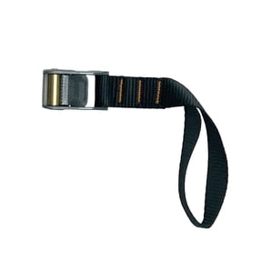 Multus Roller Cam Buckle Tie Down Strap, Cam Buckle Straps, 1 Foot Loop, Black Polyester