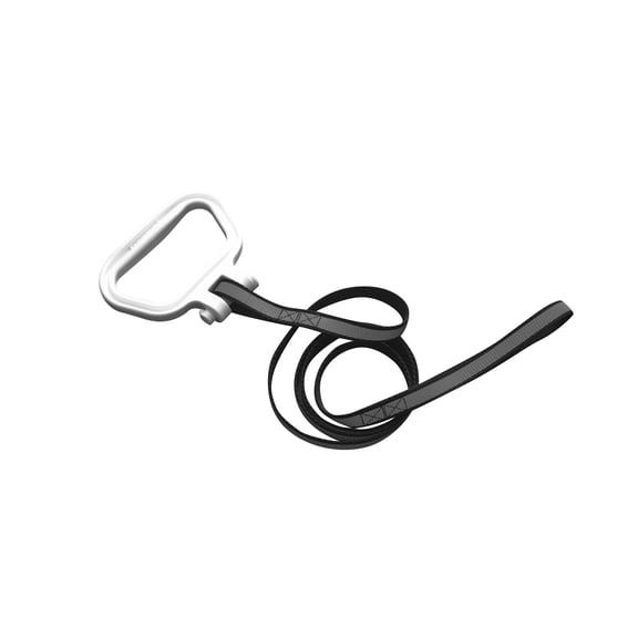 Multus Universal Dog Leash Handle - White With Black Strap